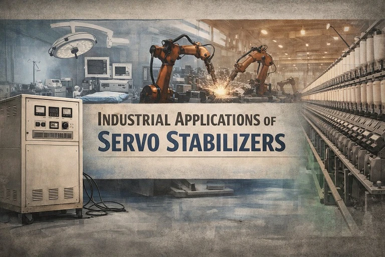 Industrial Applications of Servo Stabilizer: Healthcare, Manufacturing, Textile and Other Sectors